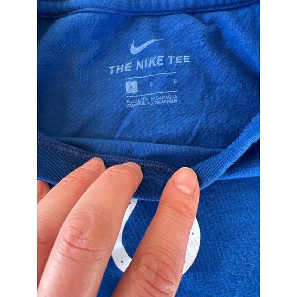 Nike Colts Leonard #53 Tee Shirt Mens Size G Blue Cotton Sportswear J3 - Picture 3 of 6